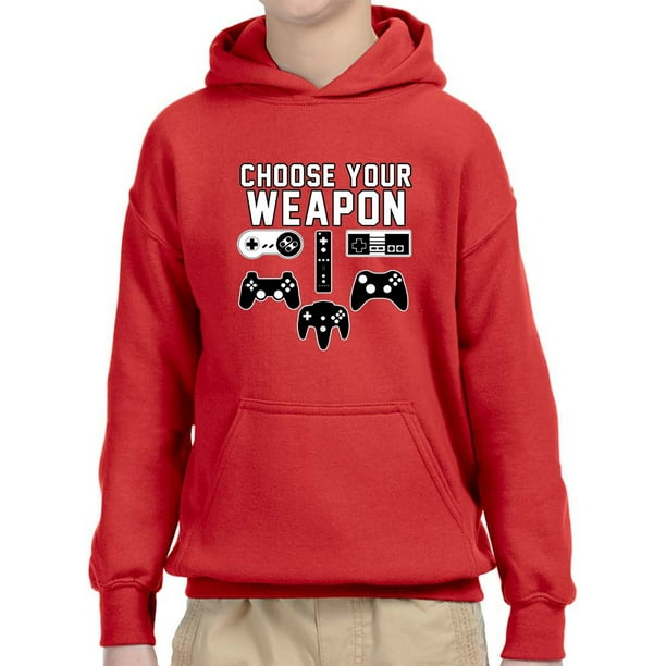 Choose Your Game Weapon Child Cotton Hoody Newest Long Sportwear 